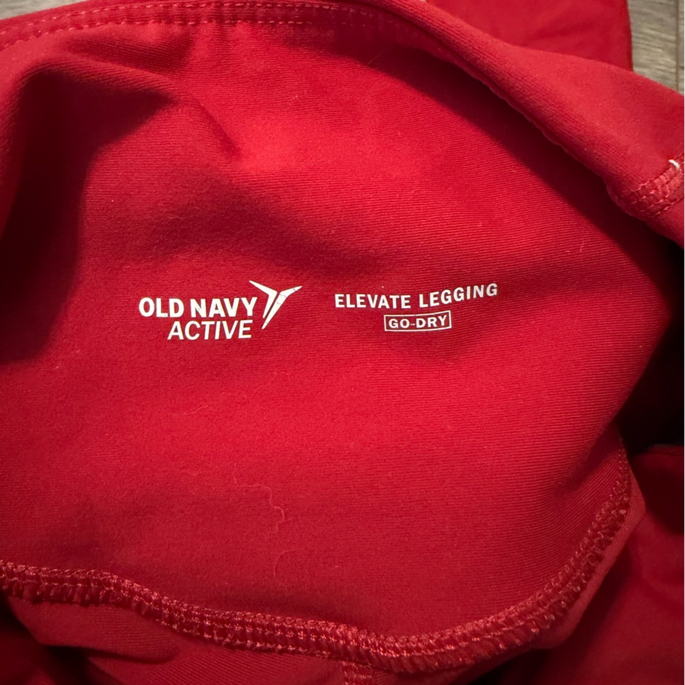 Old Navy Elevate Active Red Leggings - image 3